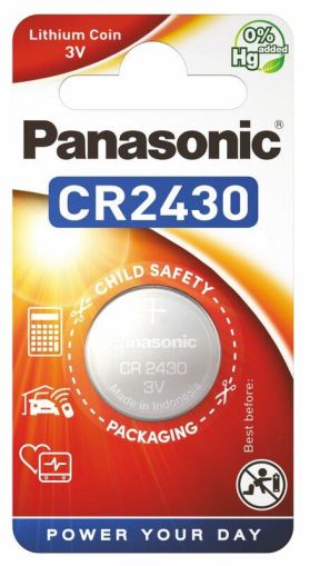 Baterie buton litiu PANASONIC CR2430, 3V, 1 buc. in blister, pret pentru 1 buc.