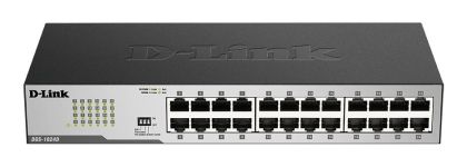 Comutator D-Link DGS-1024D/E, 24 porturi 10/100/1000, desktop, montare pe rack