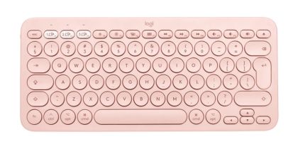Tastatură Logitech K380 pentru Mac Tastatură Bluetooth cu mai multe dispozitive - SUA Internațional - Rose