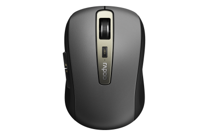 Mouse optic fără fir RAPOO MT350, multimod, Bluetooth și 2,4 Ghz, negru