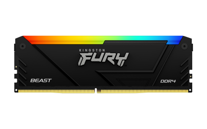 Memorie Kingston FURY Beast Black RGB 16GB DDR4 3600MHz CL18 KF436C18BB2A/16