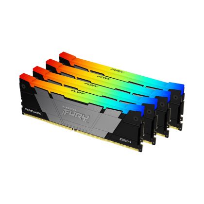 Memorie Kingston FURY Renegade RGB 64GB (4x16GB) DDR4 3200MHz CL16 KF432C16RB12AK4/64