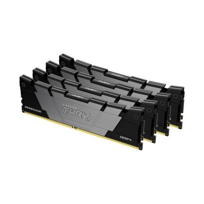 Memorie Kingston FURY Renegade Black 64GB (4x16GB) DDR4 3200MHz CL16 KF432C16RB12K4/64