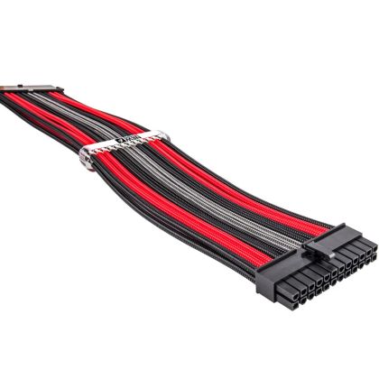 Kit cablu de modificare personalizat 1stPlayer negru/roșu/gri - ATX24P, EPS, PCI-e - BRG-001