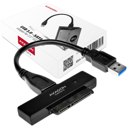 AXAGON ADSA-1S USB2.0 - Adaptor extern HDD SATA Incl. Carcasa de 2,5".