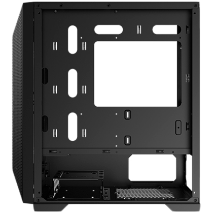 Gemini II EN48649, Black, MATX/ Mini-ITX, U3x1+U2x2, Meshed Grill ARGB LED Frontpanel & Left TG, 3PCS X24F Fixed RGB Fan