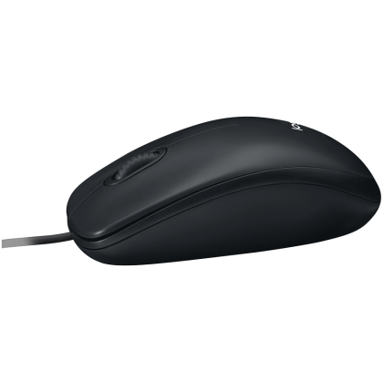 Mouse cu fir LOGITECH B100 - NEGRU - USB - B2B