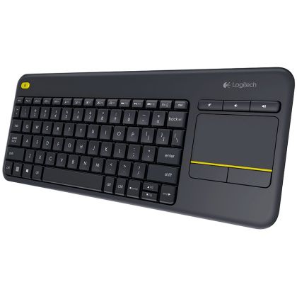 Tastatură tactilă fără fir LOGITECH K400 Plus - NEGRU - SUA INT'L