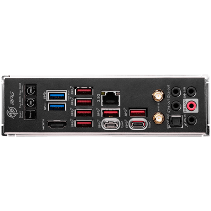 MSI MPG Z790 CARBON WIFI, ATX, Socket LGA 1700, Dual Channel DDR5 7600 + MHz, 2x sloturi PCIe x16, 5x sloturi M.2, 1x HDMI, 6x USB 3.2 Gen 2, 2x USB 3.2 Gen 1, 4x porturi USB 2. 7.1 HD Audio, 2.5 Gbps LAN, 3 ani