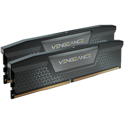 Corsair DDR5, 6000MT/s 64GB 2x32GB DIMM, fără tampon, 30-36-36-76, Std PMIC, AMD EXPO, VENGEANCE DDR5 Black Heatspreader, PCB negru, 1.4V