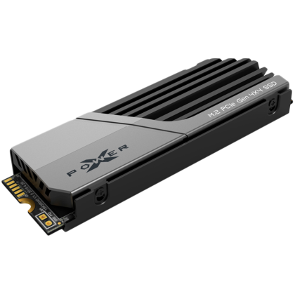 Silicon Power XS70 1TB SSD PCIe Gen 4x4 PCIe Gen4x4 & NVMe 1.4, cache DRAM, 3DNAND, radiator (10,8 mm), PS5 Comp. 7300/6800MB/s, EAN: 4713436146322