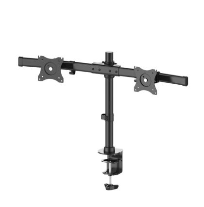 Stand Neomounts by NewStar Flat Screen Desk Mount (clamp/grommet) for 2 Monitor Screens - Crossbar
