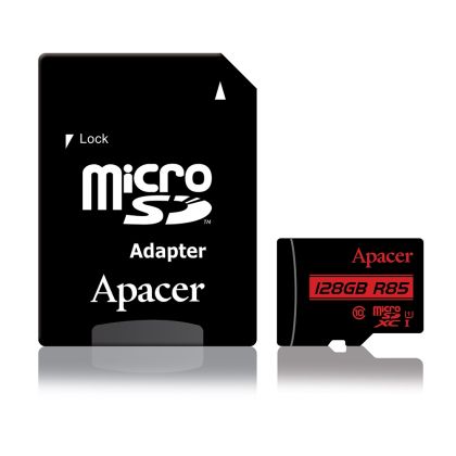 Memorie Apacer 128 GB microSDXC Clasa 10 UHS-I (1 adaptor)