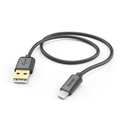 Cablu de date Lightning HAMA USB pentru încărcare 1,5 m, negru