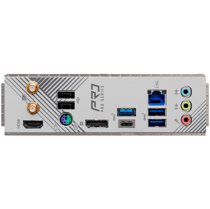 ASROCK MB Desktop B760M Pro RS Wi-Fi (S1700, 4x DDR4, 2x PCIe 4.0 x16, 1x PCIe 4.0 x1, 1x Hyper M.2 PCIe Gen4x4, 4x SATA3, 2x USB-C, 5x USB 3.2, 1x USB 3.2,. -45 2,5 GB, 2x 802.11ax Wi-Fi, 1x HDMI, 1x DP, 7.1 HD Audio, micro ATX.