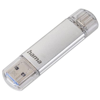 Stick de memorie USB HAMA tip USB-C Laeta, 32 GB, USB 3.1 tip C, argintiu