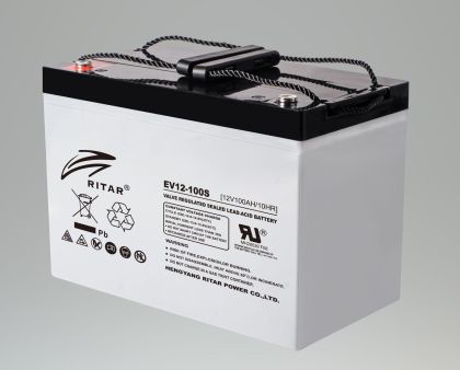 Baterie plumb RITAR (EV12-100S), 12V, 100Ah 306/ 168/ 211 mm, Pentru scaune cu rotile electrice