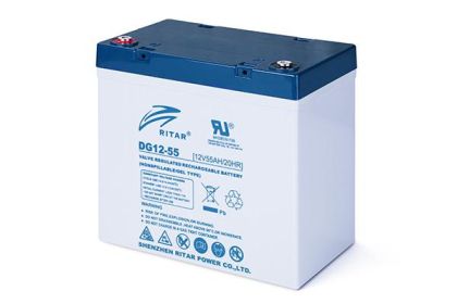 Baterie plumb gel RITAR (DG12-55), 12V, 55Ah, 229 / 138 /211 mm F15/M6 / F11/M6 RITAR, Pentru sisteme solare