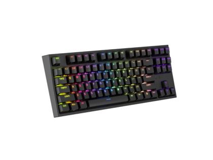 Tastatură Genesis Gaming Keyboard Thor 404 TKL Negru RGB Iluminare de fundal US Layout Comutator maro