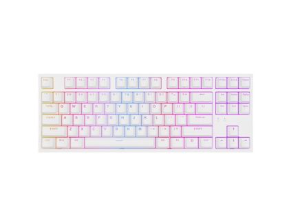 Tastatură Genesis Gaming Keyboard Thor 404 TKL White RGB Backlight US Layout Switch Brown