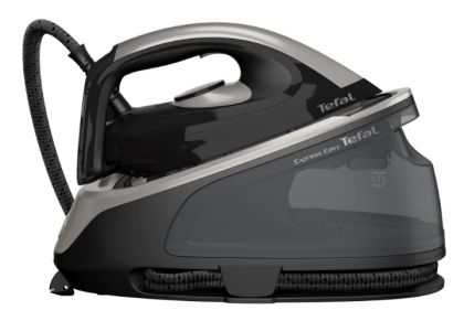 Steam generator Tefal SV6140E0, Express Easy, black, 2200W, non boiler, heat up 2min, manual setting, pump 6bars, shot 120g/min, steam boost 380g/min, Ceramic Express Gliding soleplate, removable water tank 1.7L, auto off, eco, lock system, Calc Clear tec