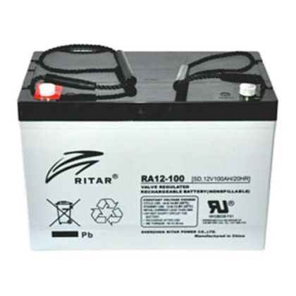 Baterie plumb RITAR (RA12-100S), AGM, 12V / 100 Ah, 306,5/ 168,5/ 210 mm, F15(M6)