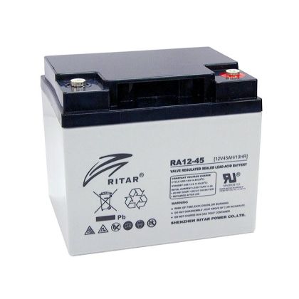 Baterie plumb-acid RITAR (RA12-45) AGM, 12V, 45 Ah, 198/ 166/ 169 mm, terminal F11(M6)