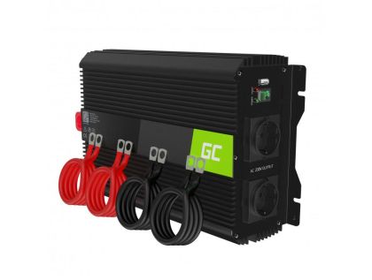 Invertor PRO GREEN CELL, 12/220V, DC/AC, 300W/6000W, undă sinusoidală modificată