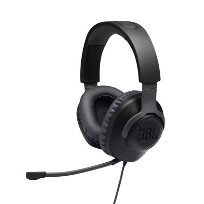 Headphones JBL QUANTUM 100 BLK Wired over-ear gaming headset with a detachable mic