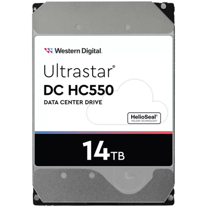 Server HDD WD/HGST Ultrastar 14TB DC HC550, 3.5'', 512MB, 7200 RPM, SATA, 512E SE, SKU: 0F38581