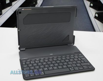 Husă Logitech Slim Folio cu tastatură fără fir și Bluetooth Black pentru iPad a 5-a generație, nou-nouță