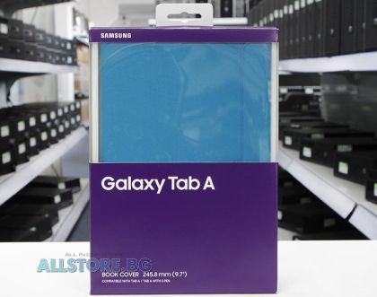 Husă de carte albastră pentru Samsung Galaxy Tab A, nou-nouță