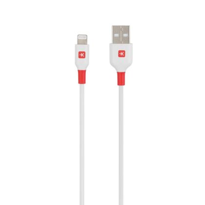 Cablu Skross, Lightning - USB-A 2.0 tată, 2,0 m, Alb