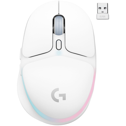 Mouse pentru jocuri fără fir LOGITECH G705 LIGHTSPEED - OFF-WHITE - EER2