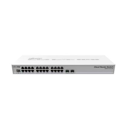Switch 8 port Mikrotik CRS326-24S+2Q+RM, 24 x Gigabit Ethernet ports, 2 x SFP