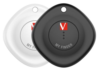 Dispozitiv de urmărire Verbatim MYF-02 MyFinder Bluetooth Item Finder Pachet 2 Negru/Alb