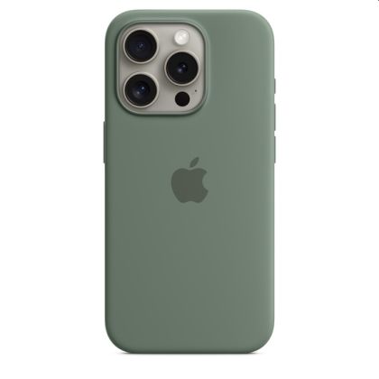Husă din silicon Apple iPhone 15 Pro cu MagSafe - Cypress
