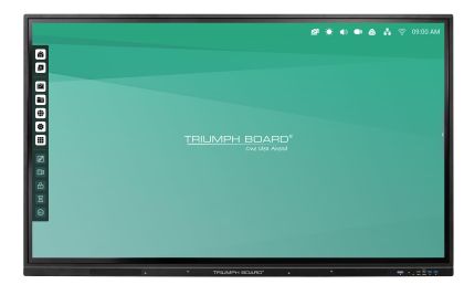 Ecran interactiv multi-touch TRIUMPH BOARD 75" IFP, panou negru, Android 11