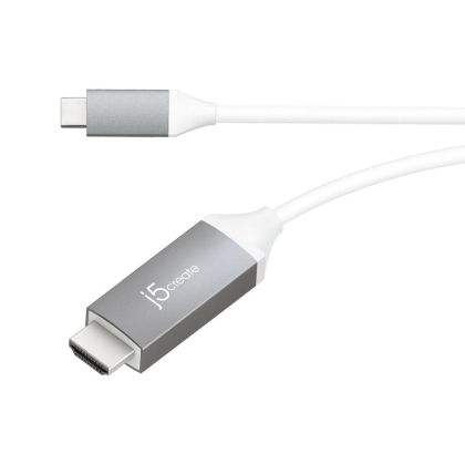 Cablu j5create JCC153G, USB-C tată - HDMI tată, 1,8 m, Alb