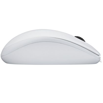 LOGITECH B100 Corded Mouse - WHITE - USB - B2B