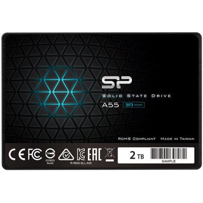 Silicon Power Ace - A55 2TB SSD SATAIII (3D NAND) 3D NAND, SLC Cache, 7mm 2.5'' Albastru - Max 560/530 MB/s - Capacitate maximă, EAN: 4713436124245