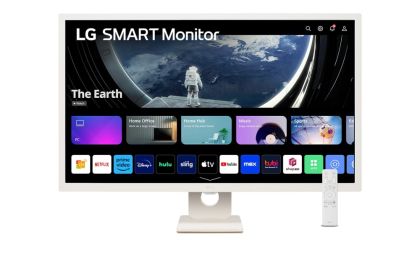 Monitor LG 32SR50F-W, 31.5" IPS Smart webOS23, Anti-Glare, 8ms, 1200:1, 250cd/m, sRGB 99%, FHD 1920x1080, HDR 10, HDMI, USB, Wi-Fi B/in, AirPlay 2, Speakers 5W x 2, Tilt, White