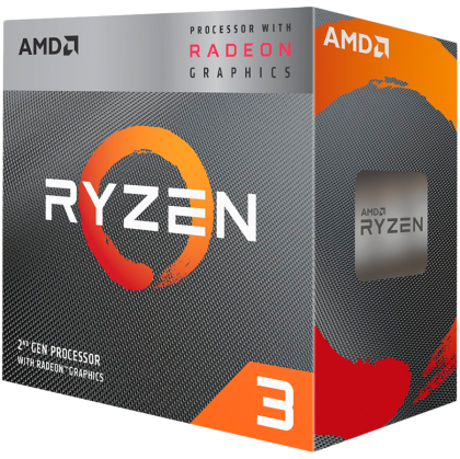 CPU AMD Desktop Ryzen 3 4C/4T 3200G (4,0GHz,6MB,65W,AM4), cutie grafică RX Vega 8, cu cooler Wraith Stealth