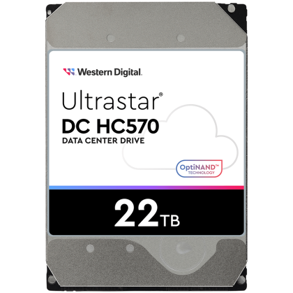 HDD Server WD/HGST ULTRASTAR DC HC570 (3.5'', 22TB, 512MB, 7200 RPM, SATA 6Gb/s, 512E SE NP3), SKU: 0F48155