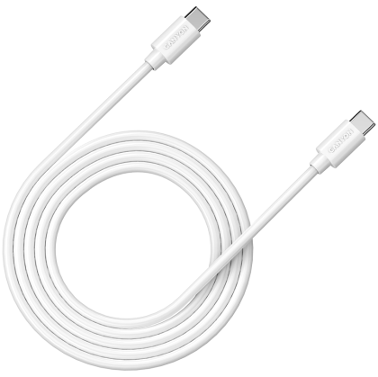 CANYON UC-12, cablu 100W, 20V/ 5A, tip C la tip C, 2M cu Emark, cablu de alimentare: 20AWG*4C, fire de semnal: 28AWG*4C,OD4.5mm, PVC, alb