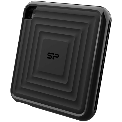 Silicon Power PC60 1TB SSD portabil SATAIII USB 3.2 Gen2 (Tip-C) SSD portabil, R/W: până la 540MB/s; 500 MB/s, negru, EAN: 4713436149965