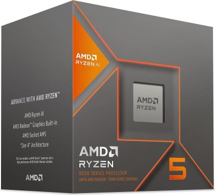 Procesor AMD RYZEN 5 8600G, 4,3 GHz (până la 5,0 GHz) 16 MB Cache, 65 W, AM5, BOX