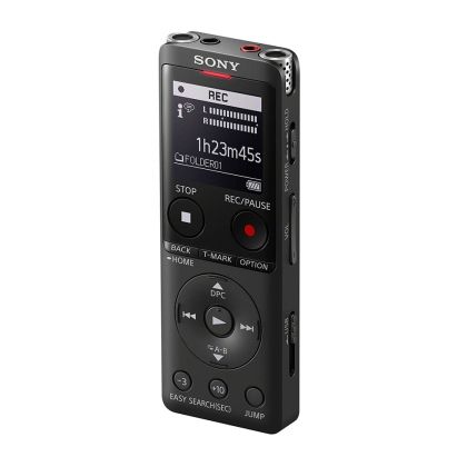 Inregistrator vocal Sony ICD-UX570, 4GB, slot micro SD, USB incorporat, negru