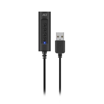 Placă de sunet Ewent AC9360, 2.0, USB-A, 3.5 mm, Negru