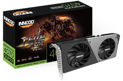 Placa video Inno3D GeForce RTX 4070 Super 12GB GDDR6X Twin X2